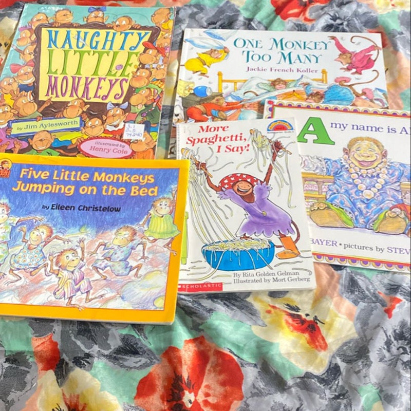 Monkey themed book bundle