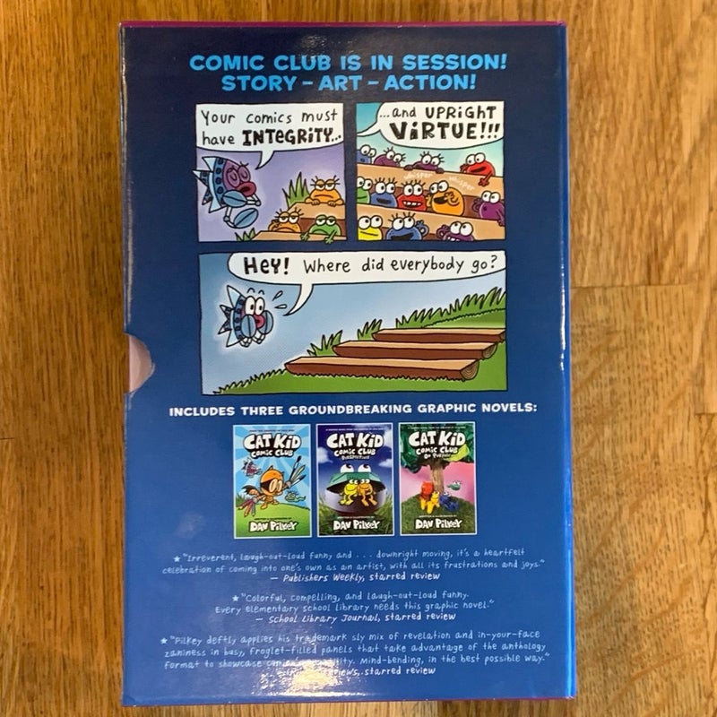 The Cat Kid Comic Club Collection: from the Creator of Dog Man (Cat Kid Comic Club #1-3 Boxed Set)