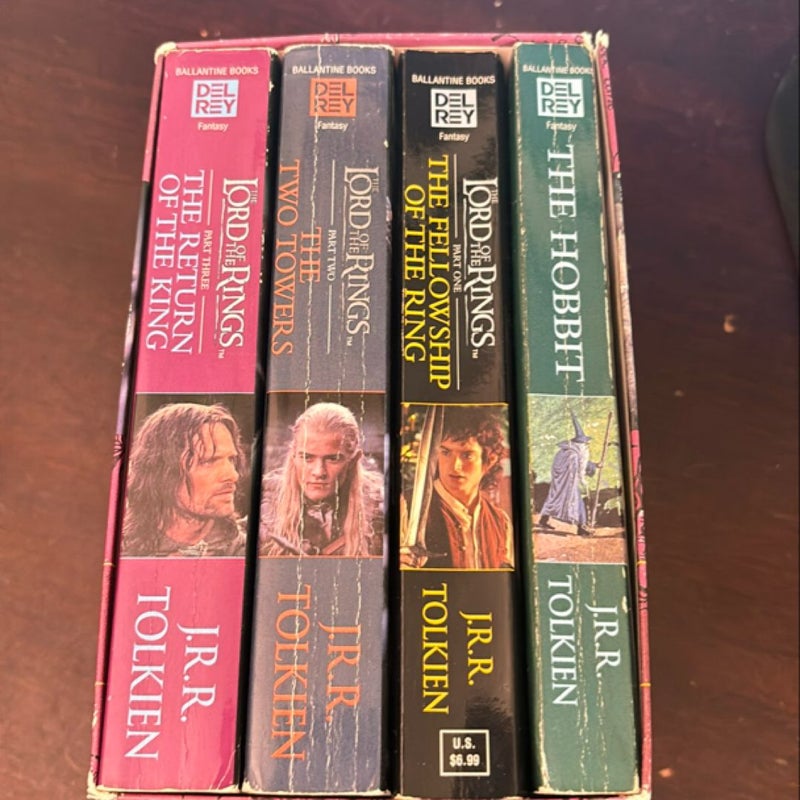 Lord of the Rings by J.R.R. Tolkien book set 