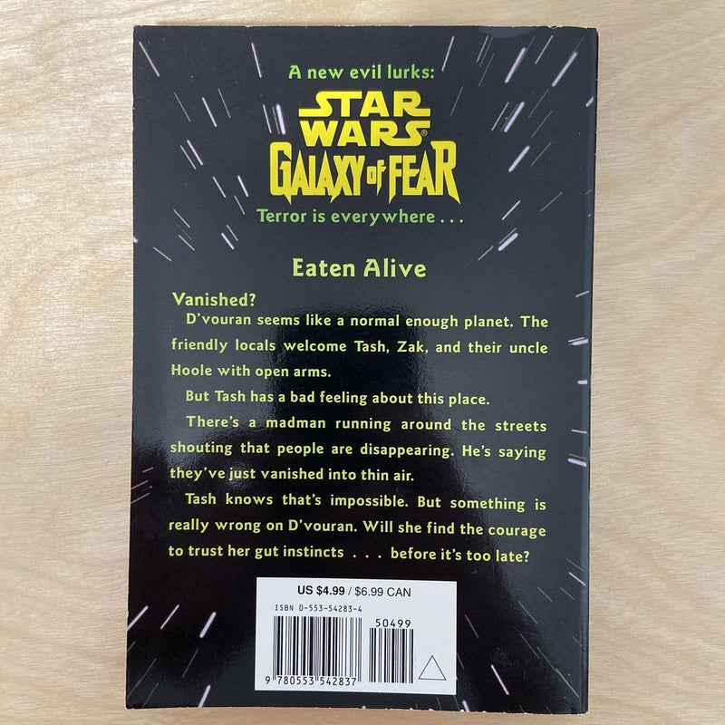 Star Wars Galaxy of Fear: Eaten Alive (First Edition First Printing)