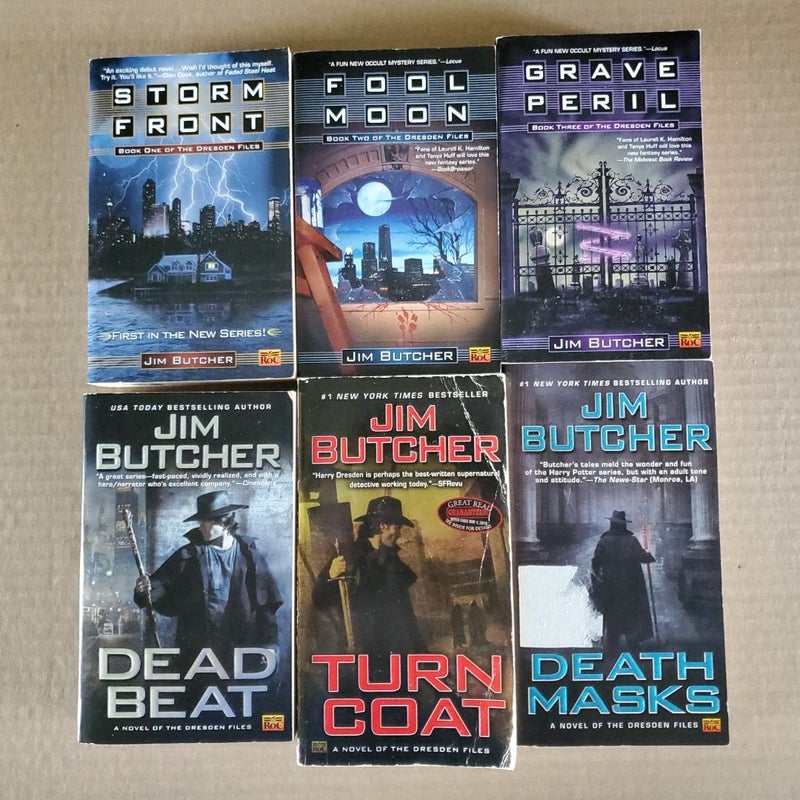 Dresden Files BOOK LOT 6 books