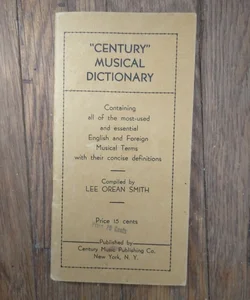 Century Musical Dictionary 