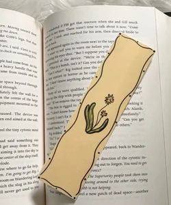 Handmade daffodil bookmark 🌼