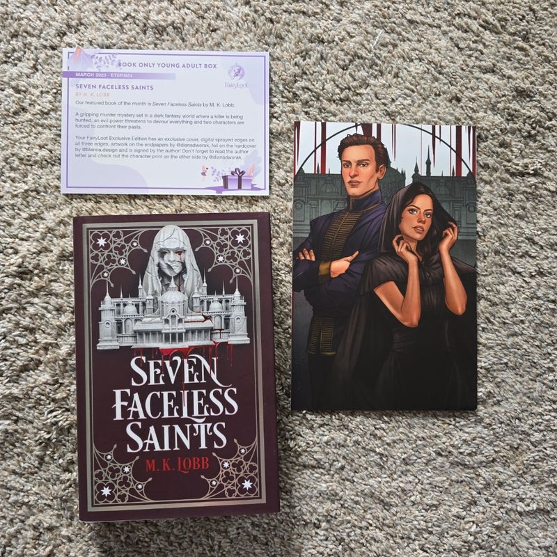 Seven Faceless Saints (Fairyloot Signed)