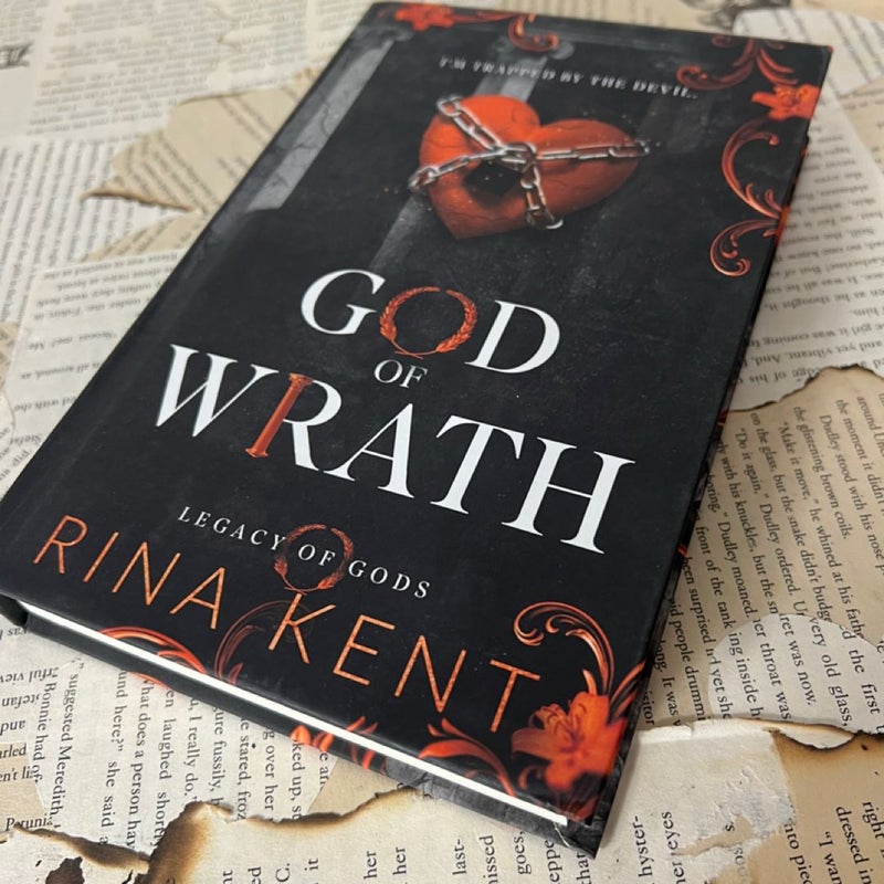 God of wrath by Rina Kent indie oop discreet hardcover signed bookplate new