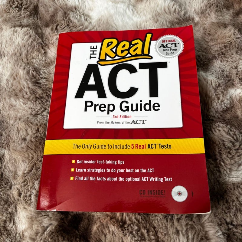 The Real ACT Prep Guide 3rd Edition Higschool Paperback Educational Book