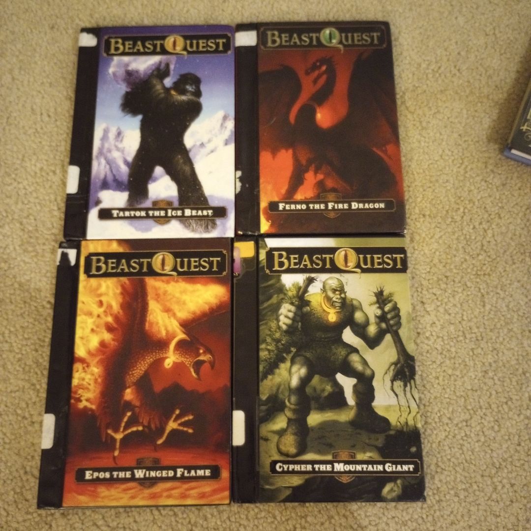 Beast Quest: Epos The Winged Flame Cypher The Mountain Giant Ferno The Fire Dragon Tartok The Ice Beast