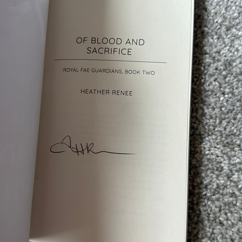 Of blood and sacrifice - signed 