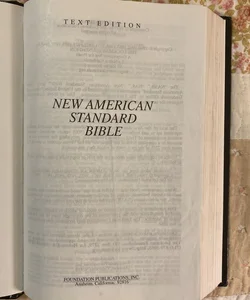 New American Standard Bible 