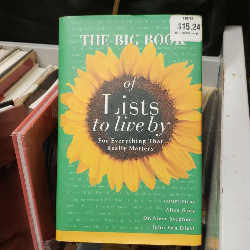 The Big Book of Lists to Live By