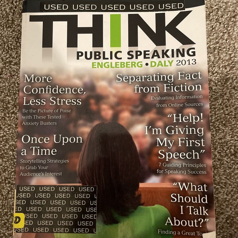 Think public speaking 