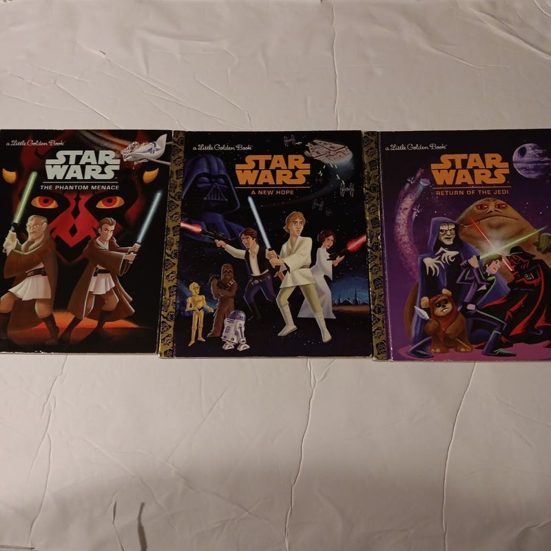 Star Wars Little Golden Book Lot