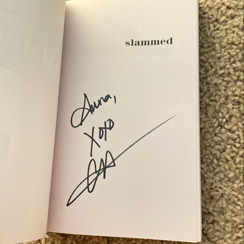 Slammed (signed by the author)