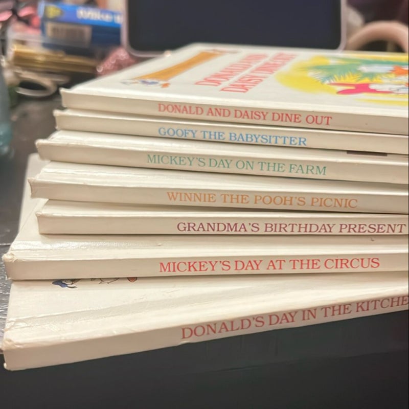 Vintage Disney Rhyming Reader Set of 7 (1988) 