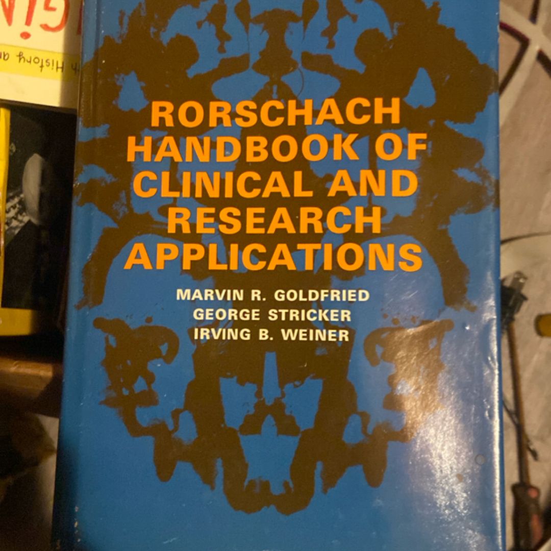 Rorschach Handbook of Clinical and Research Applications