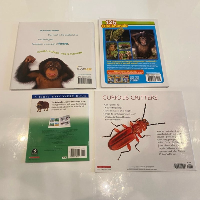 Kids' Animal Books Bundle: National Geographic & Scholastic