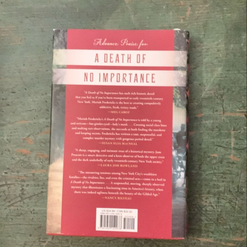 A Death of No Importance