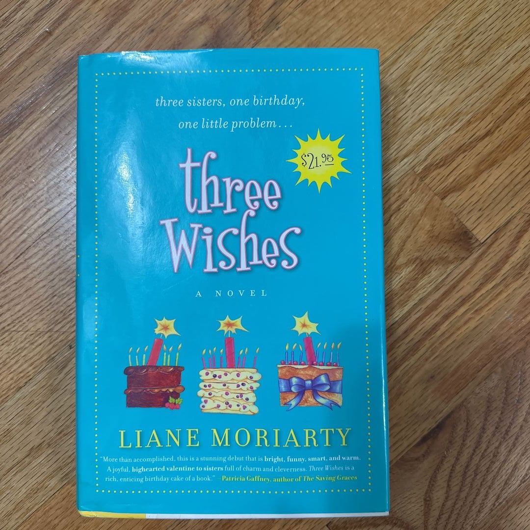 Hardcover　Three　by　Wishes　Liane　Moriarty,　Pangobooks