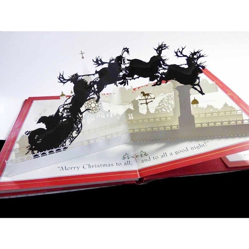 The Night Before Christmas A Magical Cut-Paper Edition with Pop Up by Niroot Puttapipat 