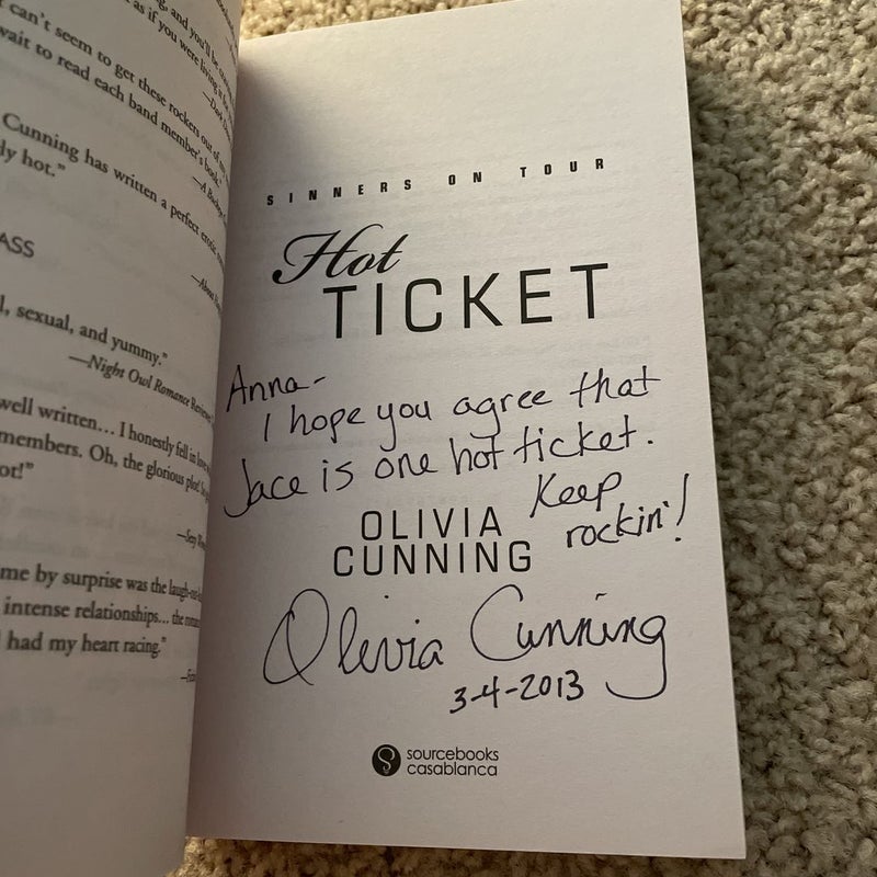 Hot Ticket (signed by the author)