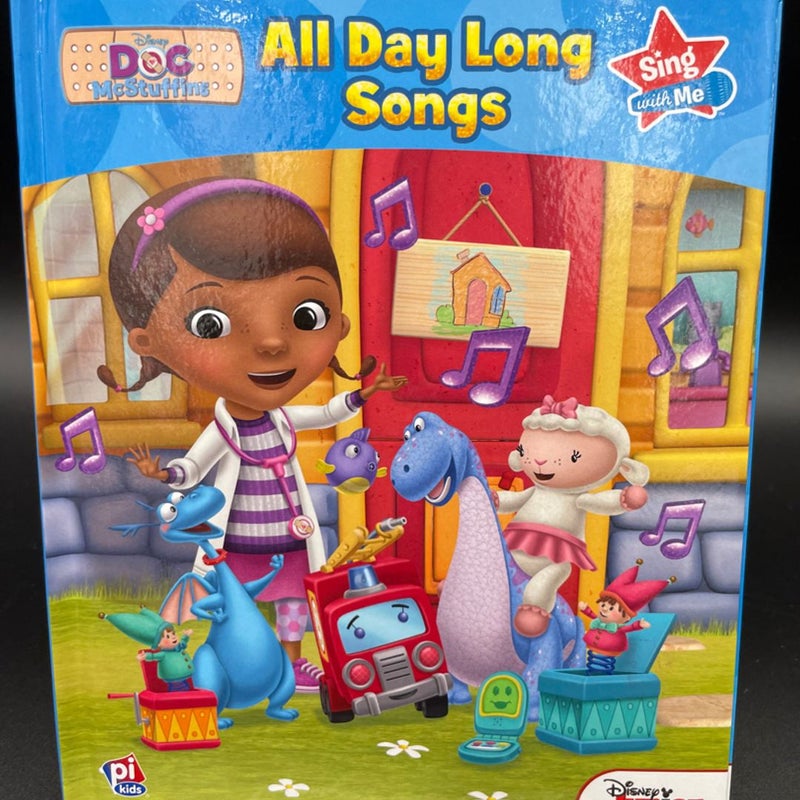 Disney Doc Mcstuffins All Day Long Songs hardcover book