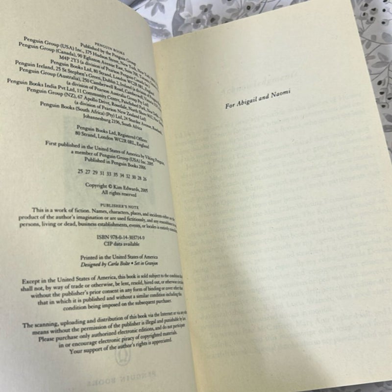 The Memory Keeper's Daughter