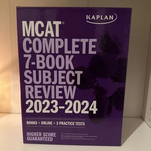 MCAT Complete 7-Book Subject Review 2023-2024, Set Includes Books, Online Prep, 3 Practice Tests