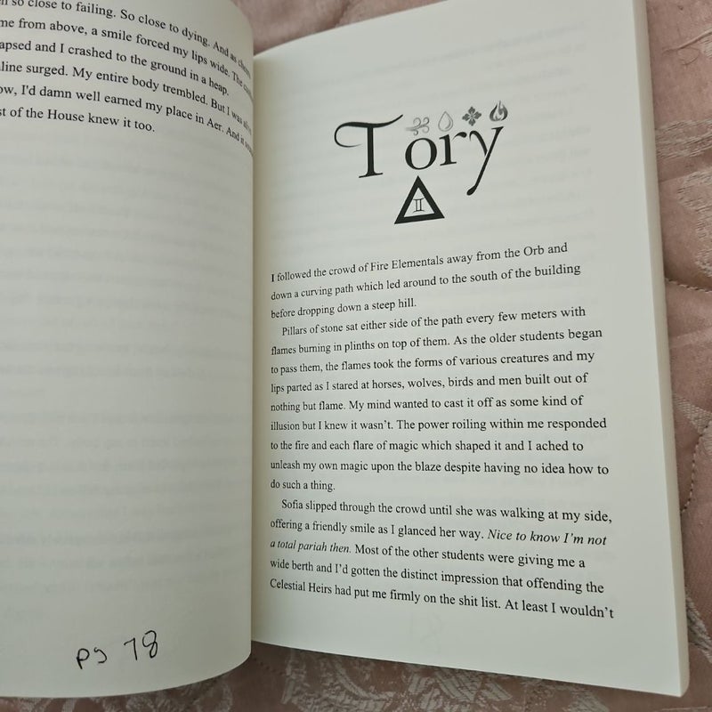 Indie out of print matte cover Zodiac academy 