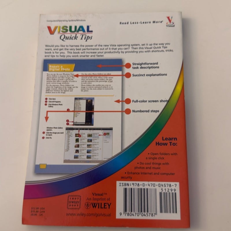 Microsoft Windows Vista Visual Quick Tips