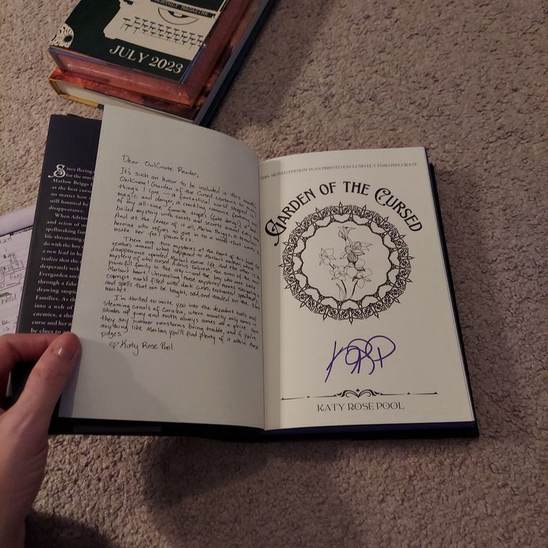 Garden of the Cursed-owlcrate signed