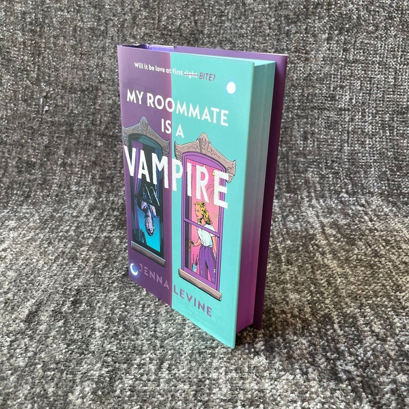 My Roommate Is a Vampire Fairyloot SIGNED edition with sprayed edges