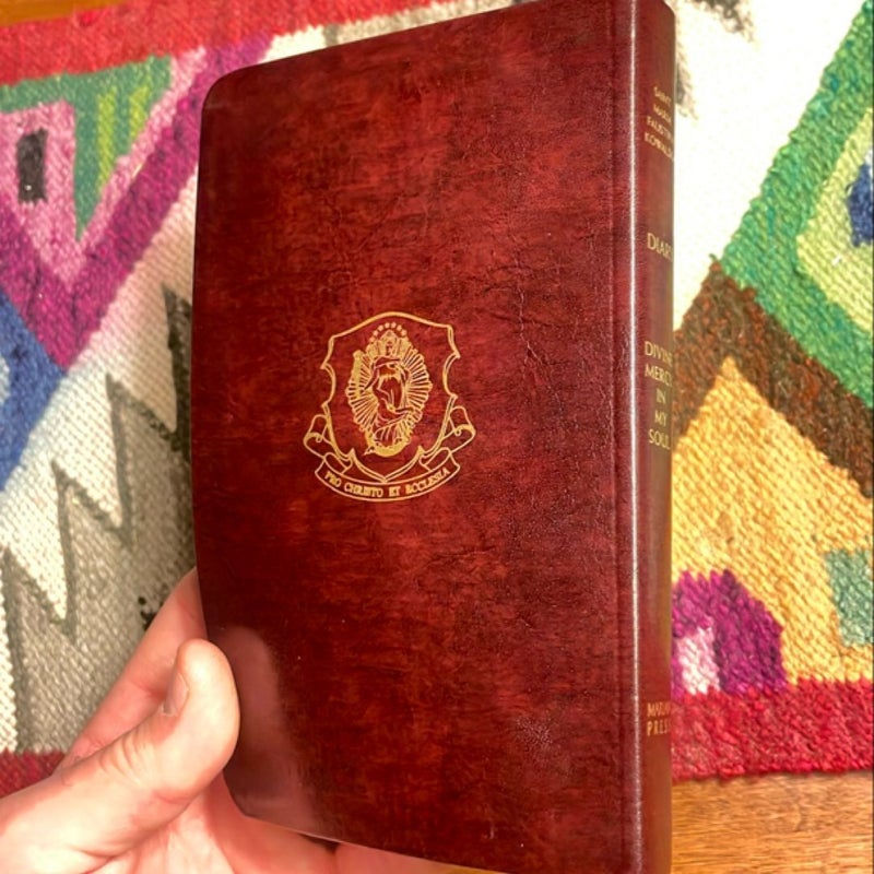 Diary of Saint Maria Faustina Kowalska - in Burgundy Leather