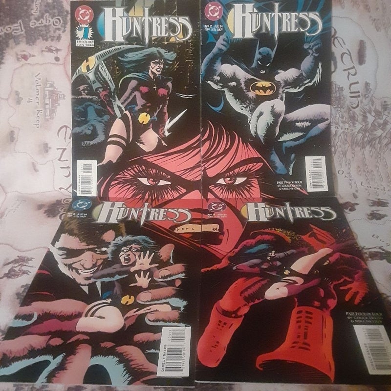 Huntress 1994 1,2,3,4 mini series DC COMICS LOT 