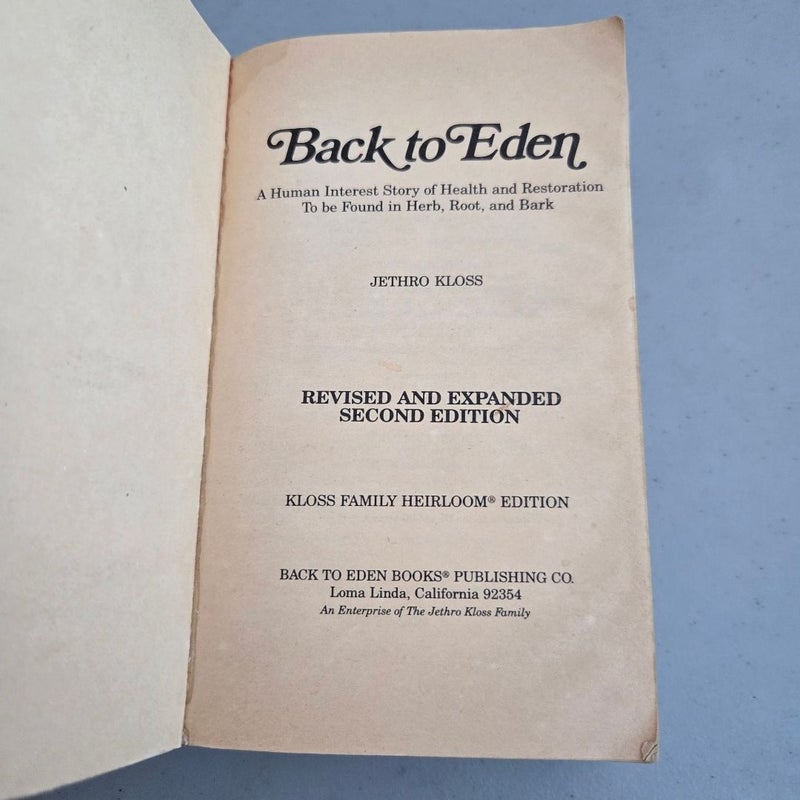 Back to Eden