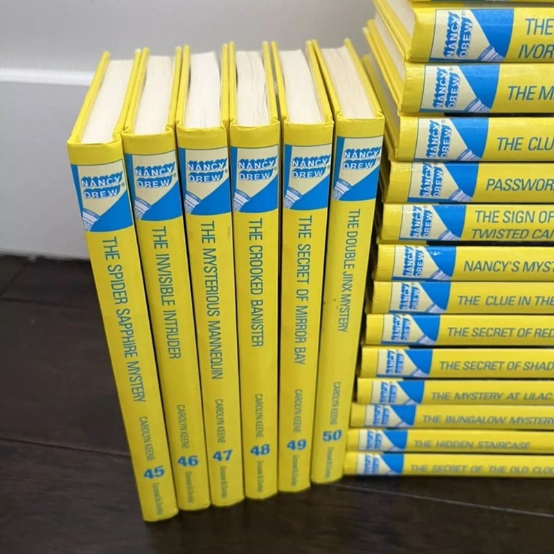 Nancy Drew Complete Series Set 1-56 Glossy Flashlight Hardcover Edition