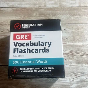500 Essential Words: GRE Vocabulary Flashcards Including Definitions, Usage Notes, Related Words, and Etymology