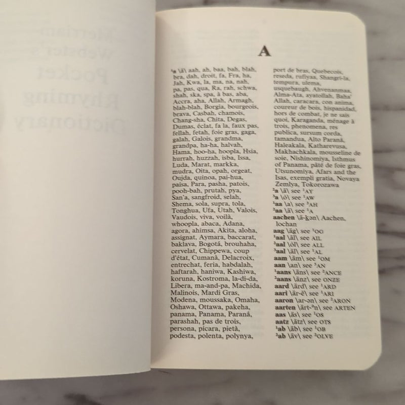Rhyming Dictionary 