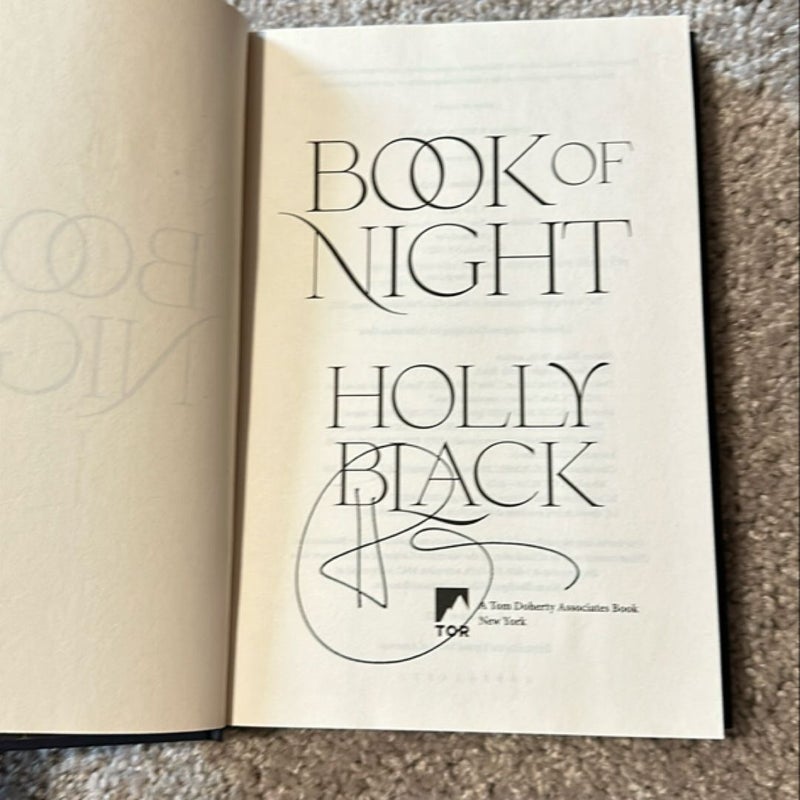 Book of Night (SIGNED Edition)