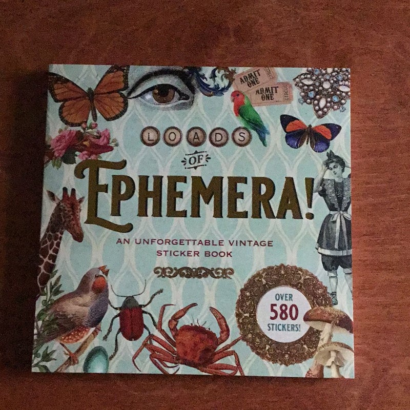 Loads of Ephemera Sticker Book by Peter Paul Press, Paperback