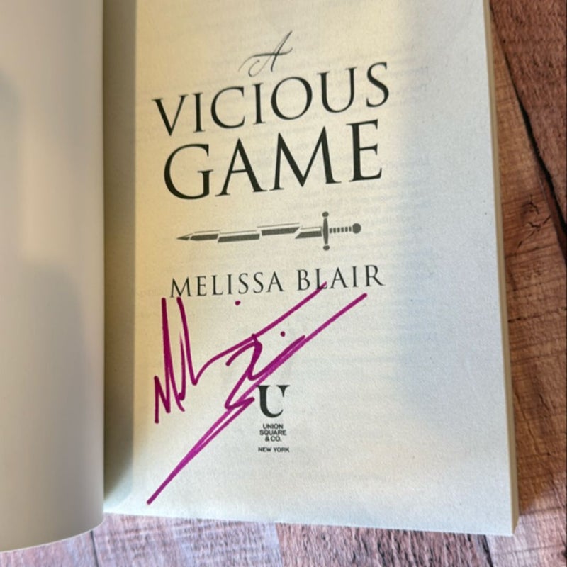 A Vicious Game (signed) 