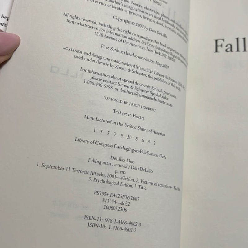Falling Man (FIRST EDITION)