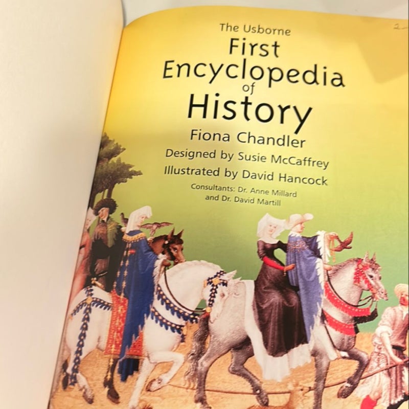 The Usborne First Encyclopedia of History