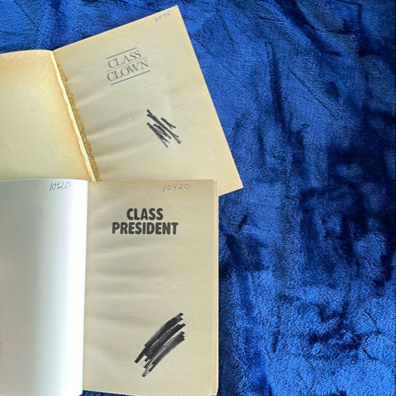 Class President & Class Clown BOOK BUNDLE