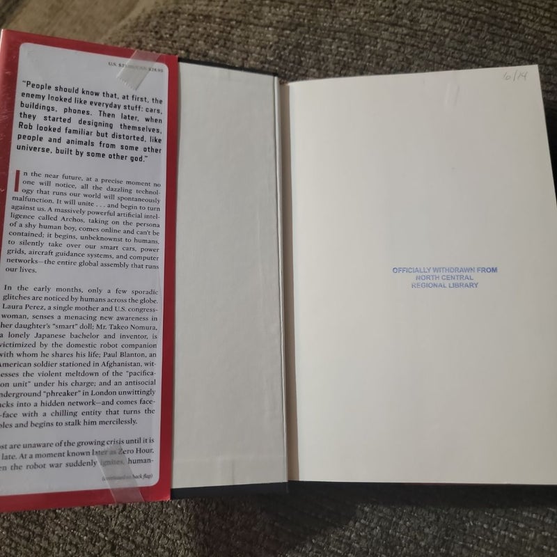 Robopocalypse (2011 First Edition) (Library Copy)