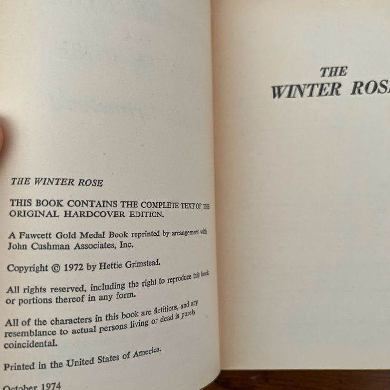 The Winter Rose (1974)