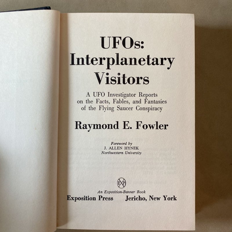 UFOs-Interplanetary Visitors - FIRST Edition SIGNED COPY!