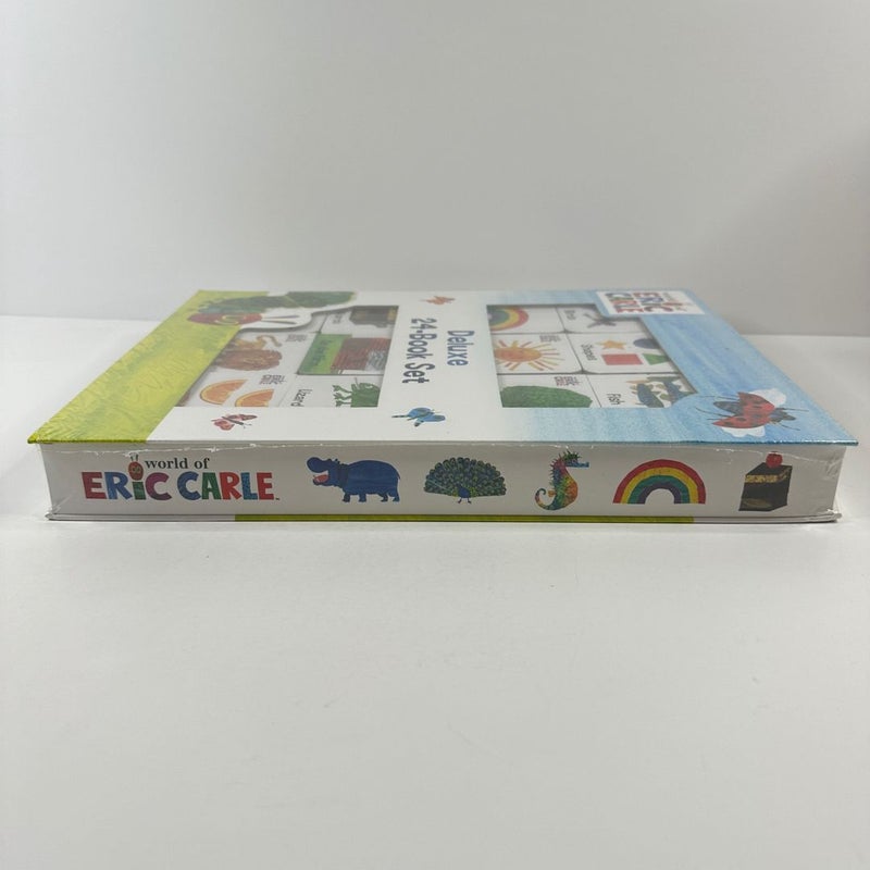 Eric Carle Deluxe 24 Board Book Box Set, NEW Early Learning Baby (Board Books)