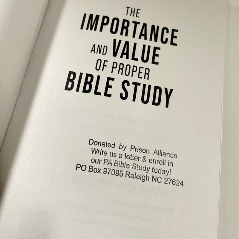 The Importance and Value of Proper Bible Study