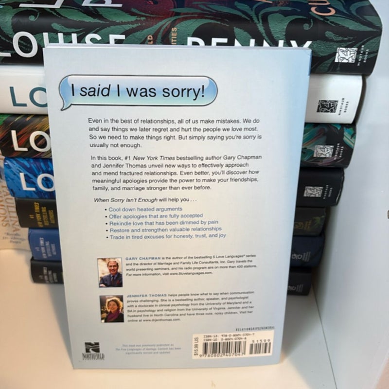 When Sorry Isn't Enough