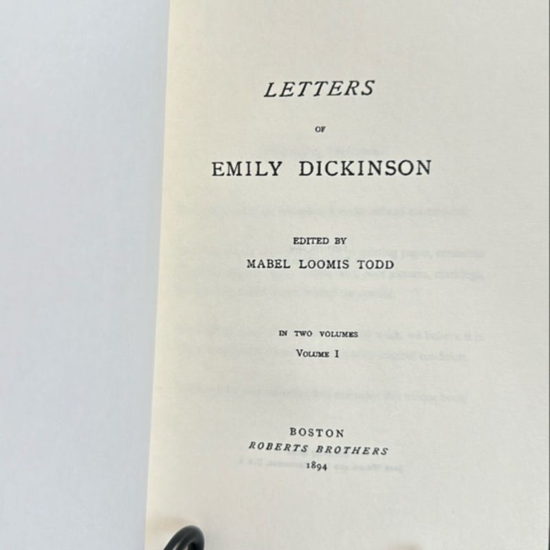 Letters of Emily Dickinson